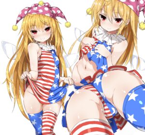 東方Projectの金髪かわいいクラウンピースちゃんのちょっと過激に見えて健全な二次画像