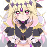 たんプリのキュアアルカナ・シャドウちゃんのたくし上げノーパン二次画像