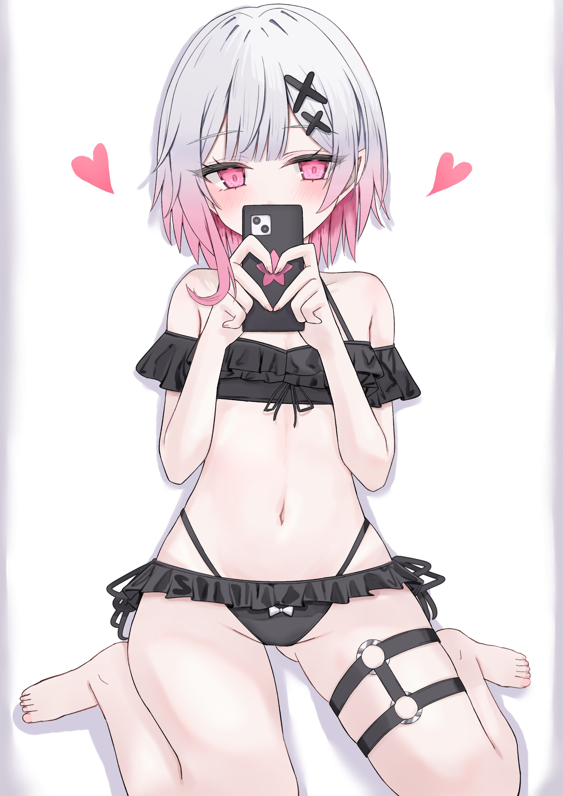 ブルーアーカイブの才羽ミドリちゃんの隙間パンチラしている二次画像