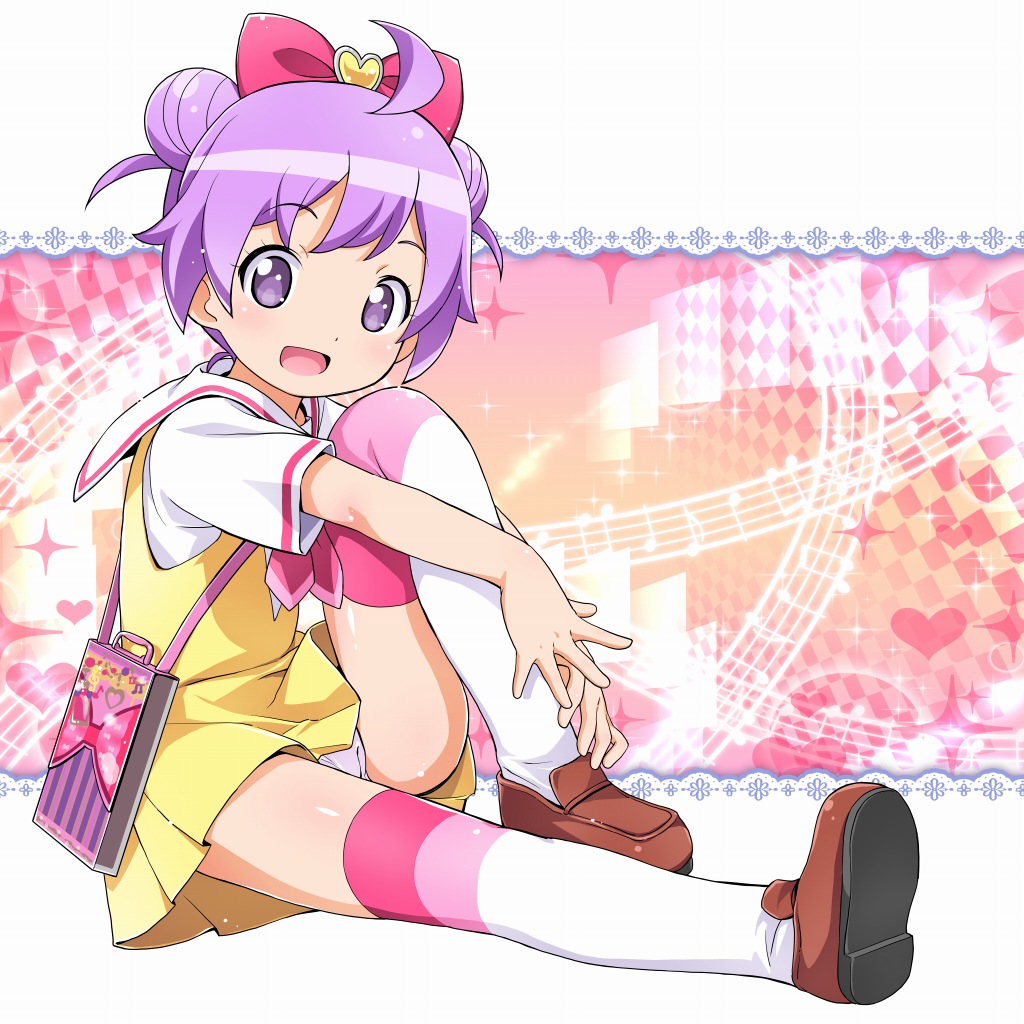 プリパラシリーズの真中らぁらちゃんの座りパンチラ二次画像！