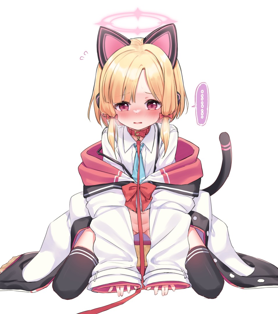 ブルアカの才羽モモイちゃんのなんでか健全なのに恥ずかしそうな二次画像