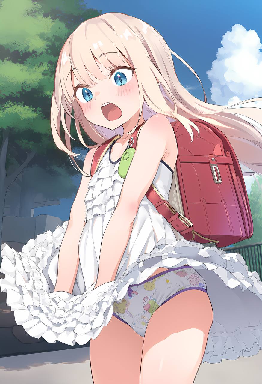 ブルアカの才羽モモイちゃんがゲームに夢中でパンチラしている二次画像