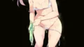 黒髪美少女が更衣室で水着を試着している二次画像
