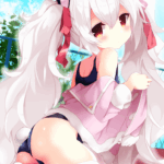 アズレンのラフィーちゃんのかわいいスク水二次画像